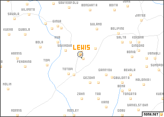 map of Lewis