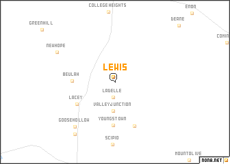 map of Lewis