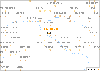 map of Lewkowo