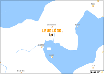 map of Lewolaga