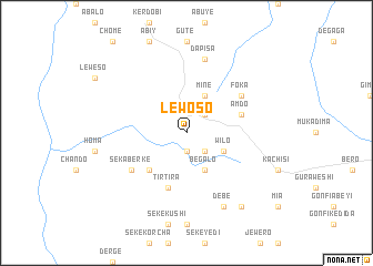 map of Lewoso