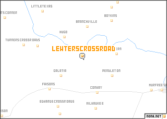 map of Lewters Crossroad