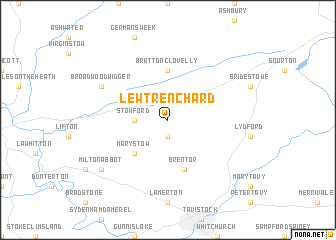 map of Lewtrenchard