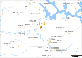 map of Lexie