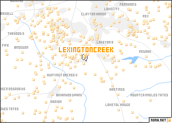 map of Lexington Creek