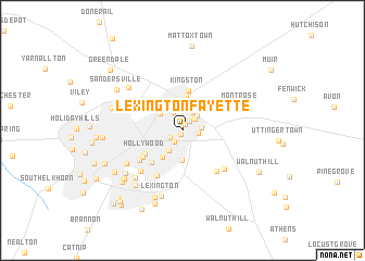 map of Lexington-Fayette