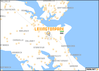 map of Lexington Park