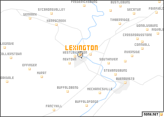 map of Lexington