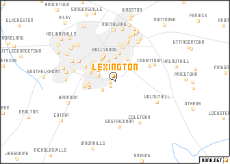 map of Lexington