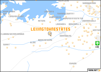 map of Lexing-Town Estates