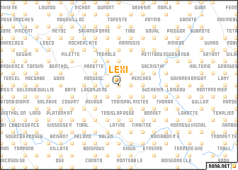 map of Lexi