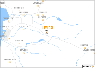 map of Leyda