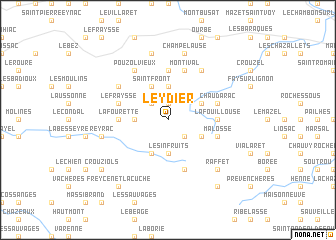 map of Leydier