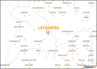 map of Lèye Kafou