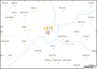 map of Leyé