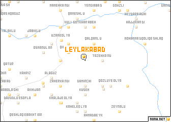 map of Leylakābād