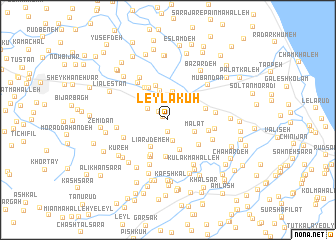 map of Leylā Kūh
