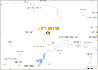 map of Leylestān