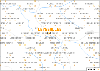 map of LʼEyssalles