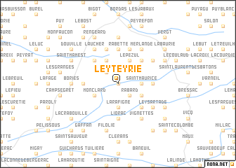 map of LʼEyteyrie