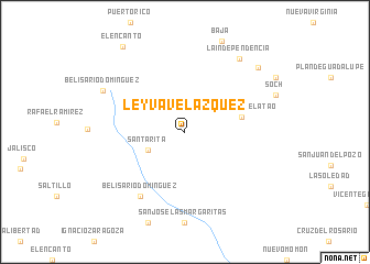 map of Leyva Velázquez