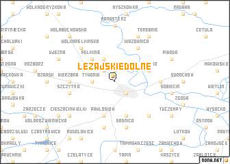 map of Leżajskie Dolne