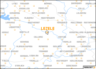 map of Lézelé