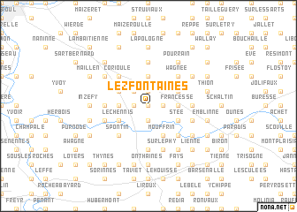 map of Lez Fontaines