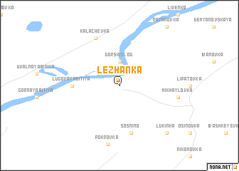 map of Lezhanka