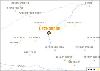 map of Lezhanovo