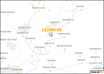 map of Lezhayka