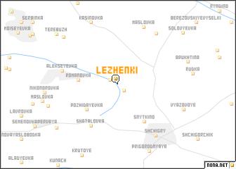 map of Lezhenki