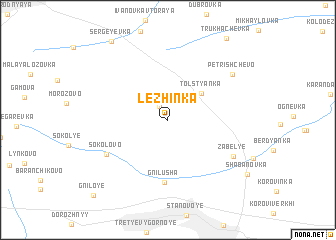 map of Lezhinka