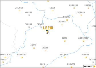 map of Lezhi