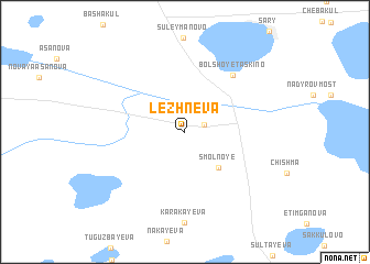 map of Lezhnëva