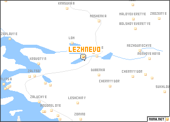 map of Lezhnëvo