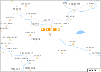 map of Lezhnëvo