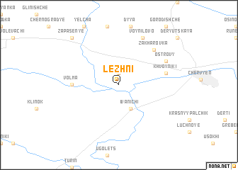 map of Lezhni