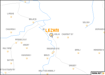 map of Lezhni