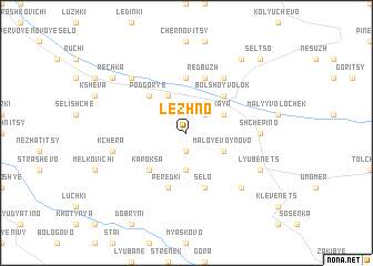 map of Lezhno