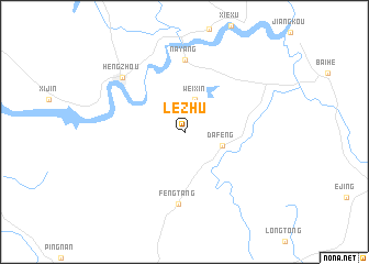 map of Lezhu