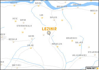 map of Ležimir