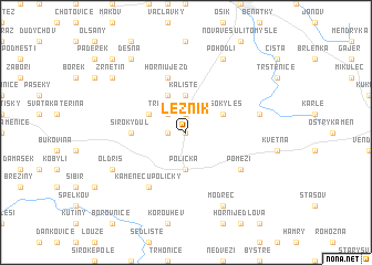 map of Lezník