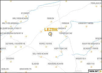 map of Leznik