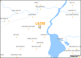 map of Lezno