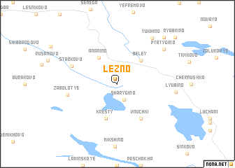 map of Lezno