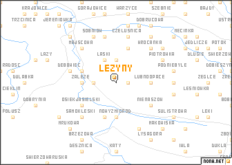 map of Łężyny