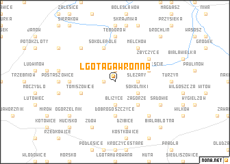 map of Lgota Gawronna