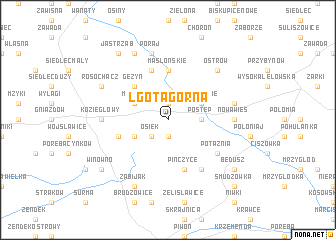 map of Lgota Górna