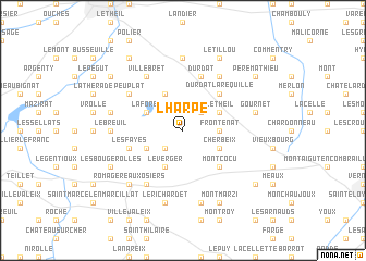 map of LʼHarpe